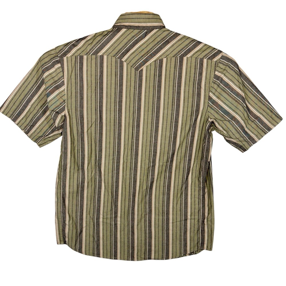 C E Schmidt Men's Western Work Shirt Med Long Sleeve Snap Front - Picture 3 of 10